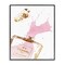 Stupell Industries Glam Perfume Bottle Splash Pink Gold Framed Giclee Art